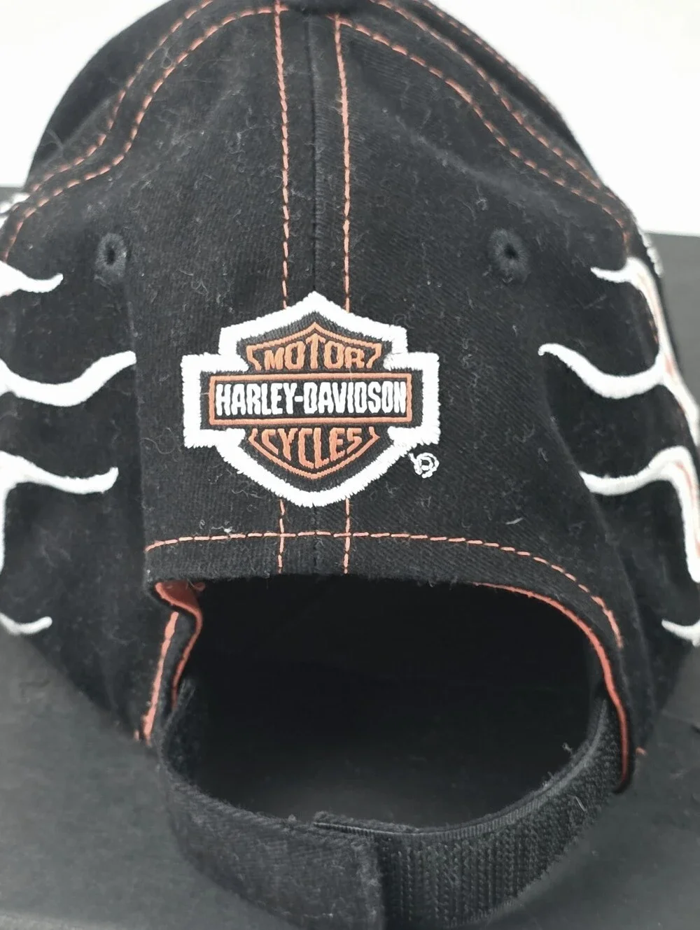 Harley-Davidson Youth Rager In Training Orange Black Adjustable Hat Cap